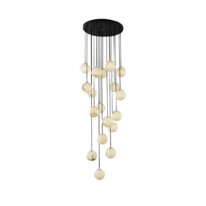 Alabaster Balls Cluster Chandelier